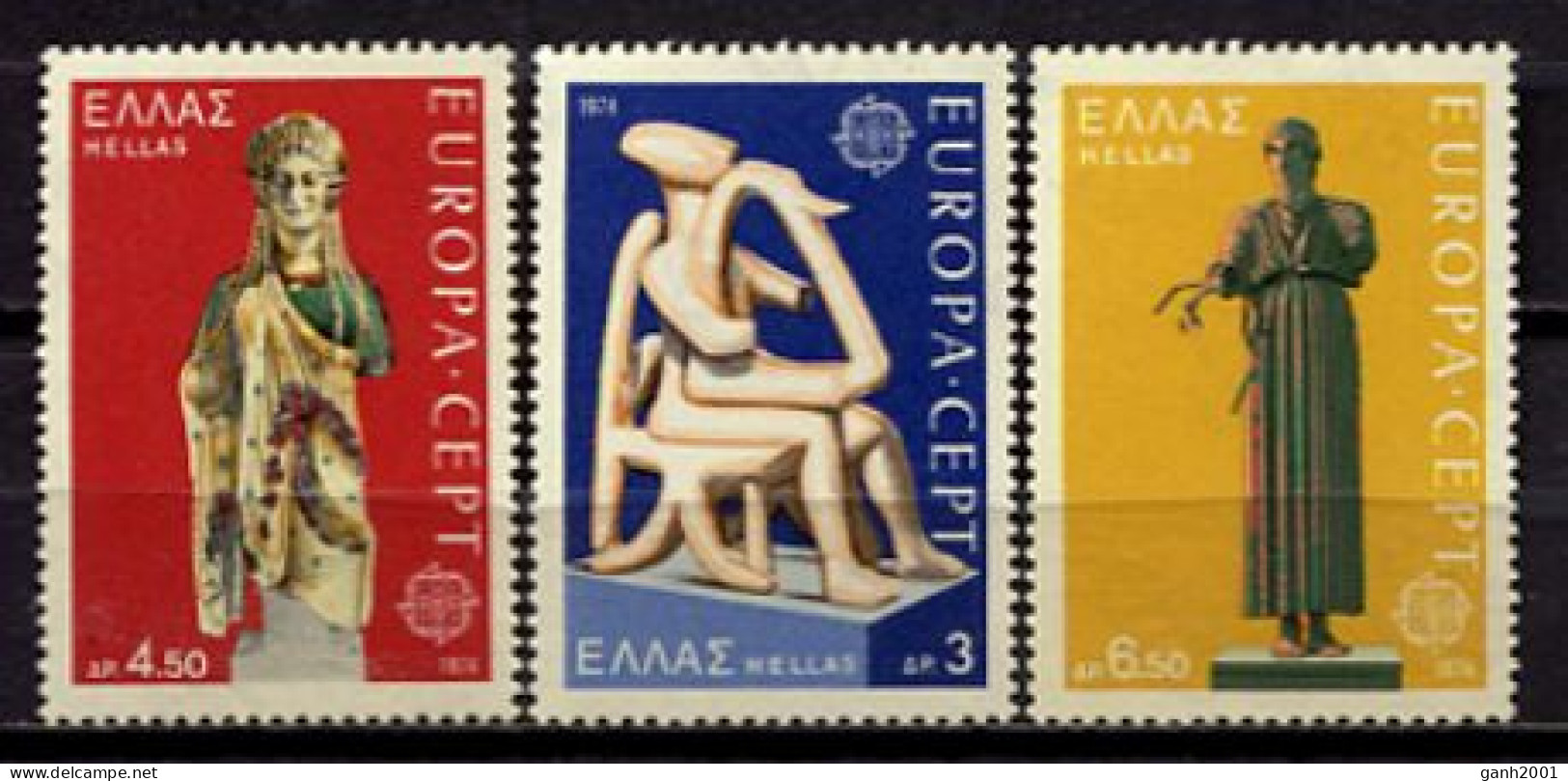 Greece 1974 Grecia / Europa CEPT Sculpture MNH Esculturas Skulptur / Jg29  38-46 - 1974