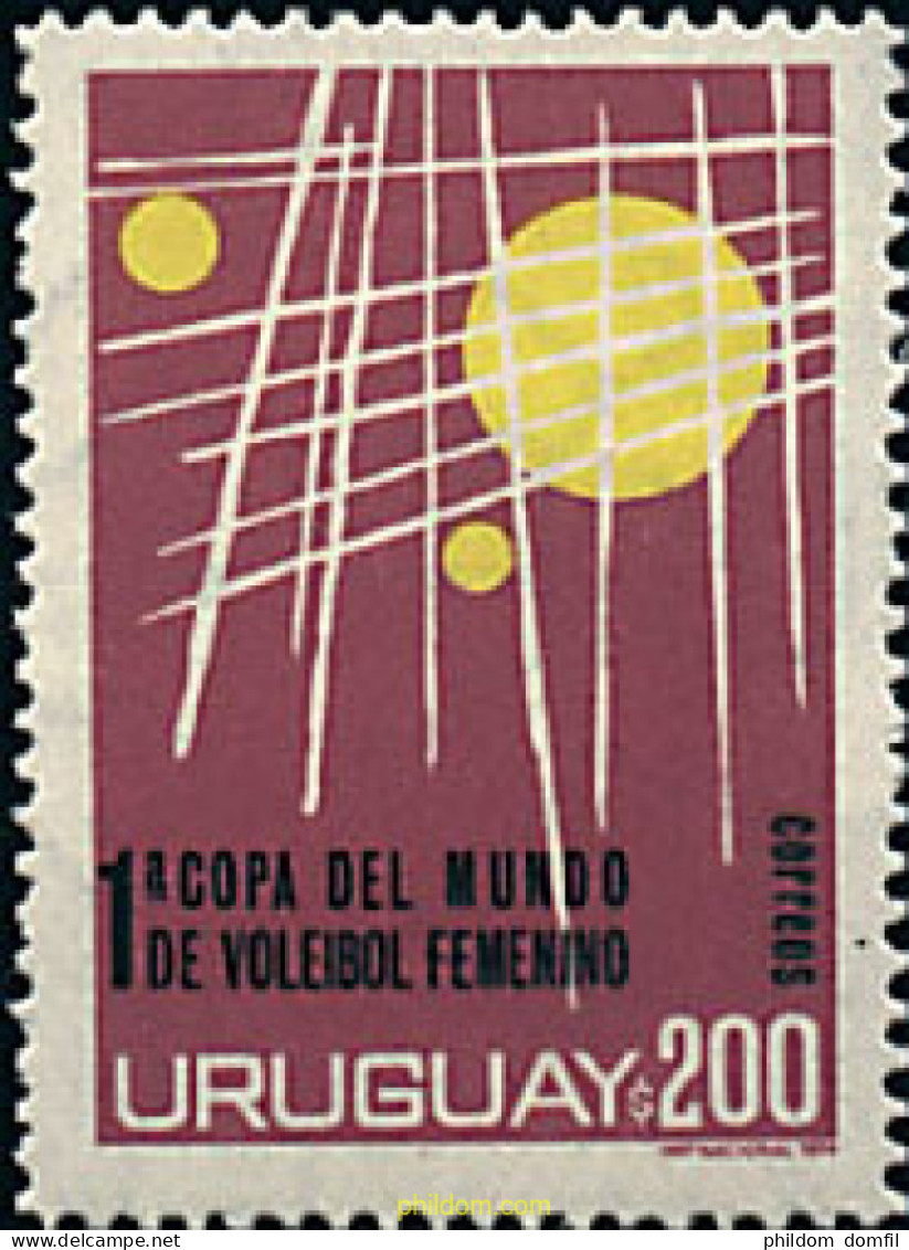 68729 MNH URUGUAY 1974 1 COPA DEL MUNDO DE BALONVOLEA FEMENINO - Uruguay