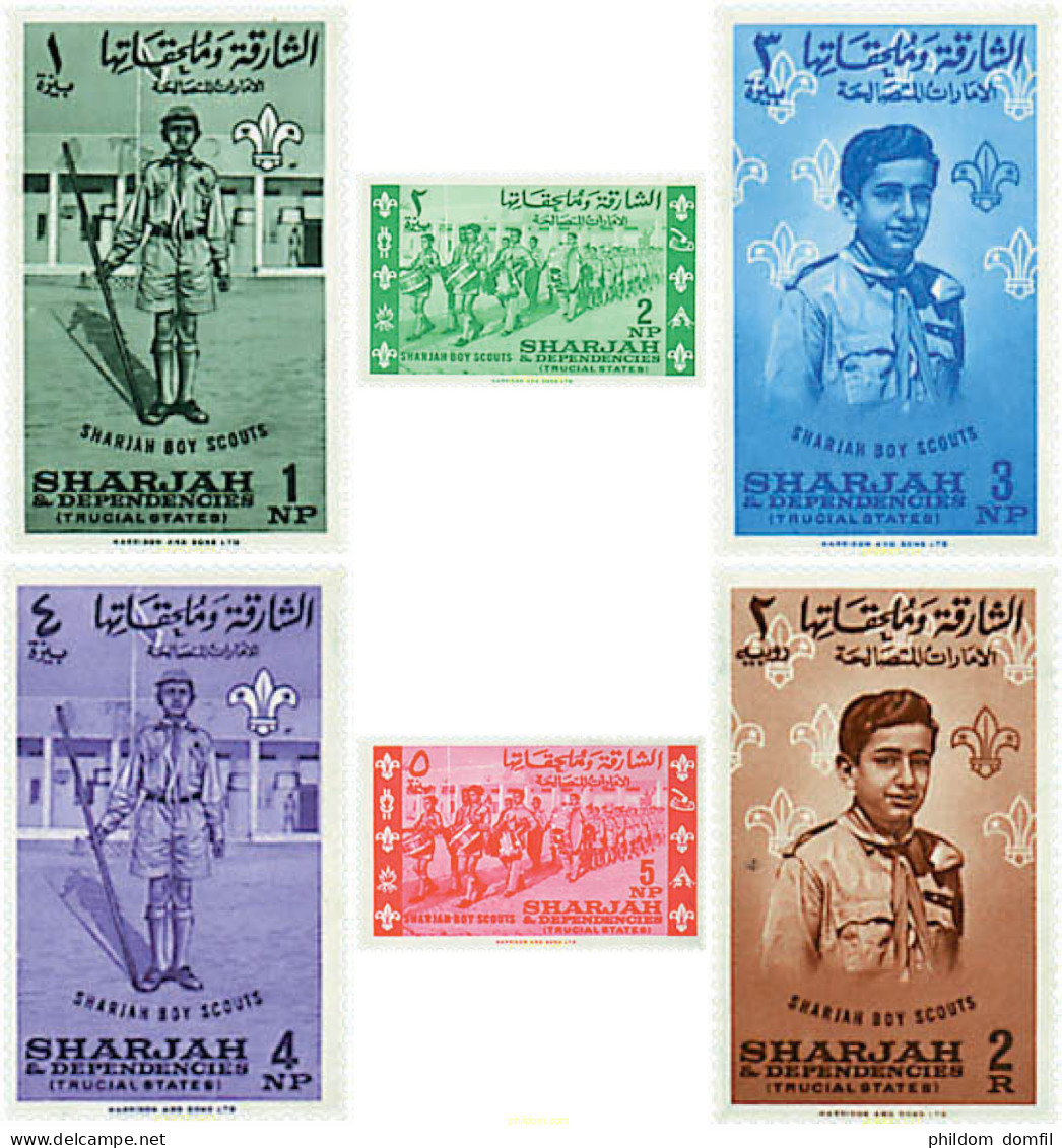 38492 MNH SHARJAH 1964 ESCULTISMO - Schardscha