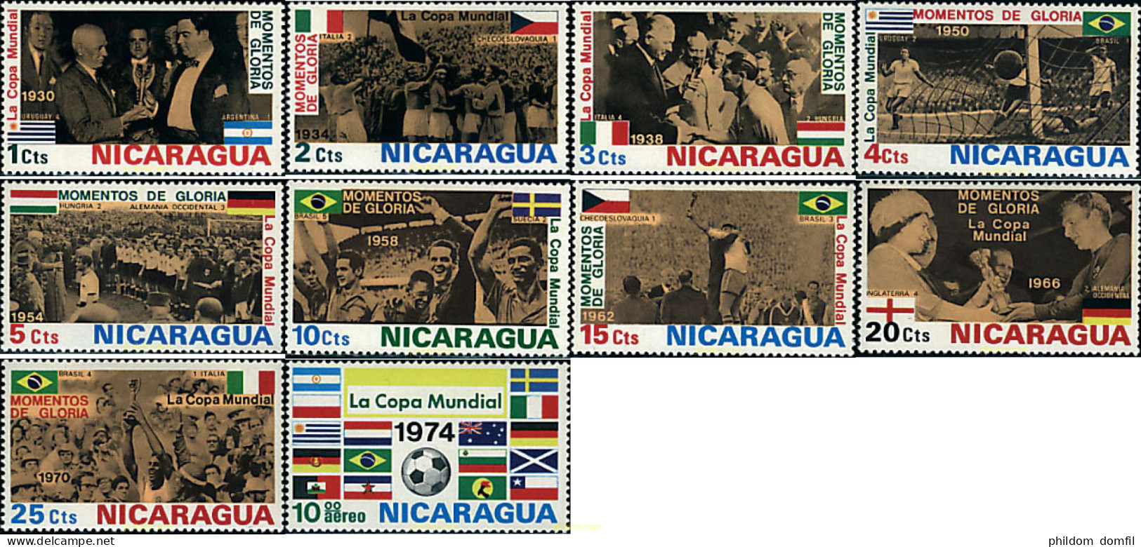 50455 MNH NICARAGUA 1974 COPA DEL MUNDO DE FUTBOL. ALEMANIA-74 - Nicaragua