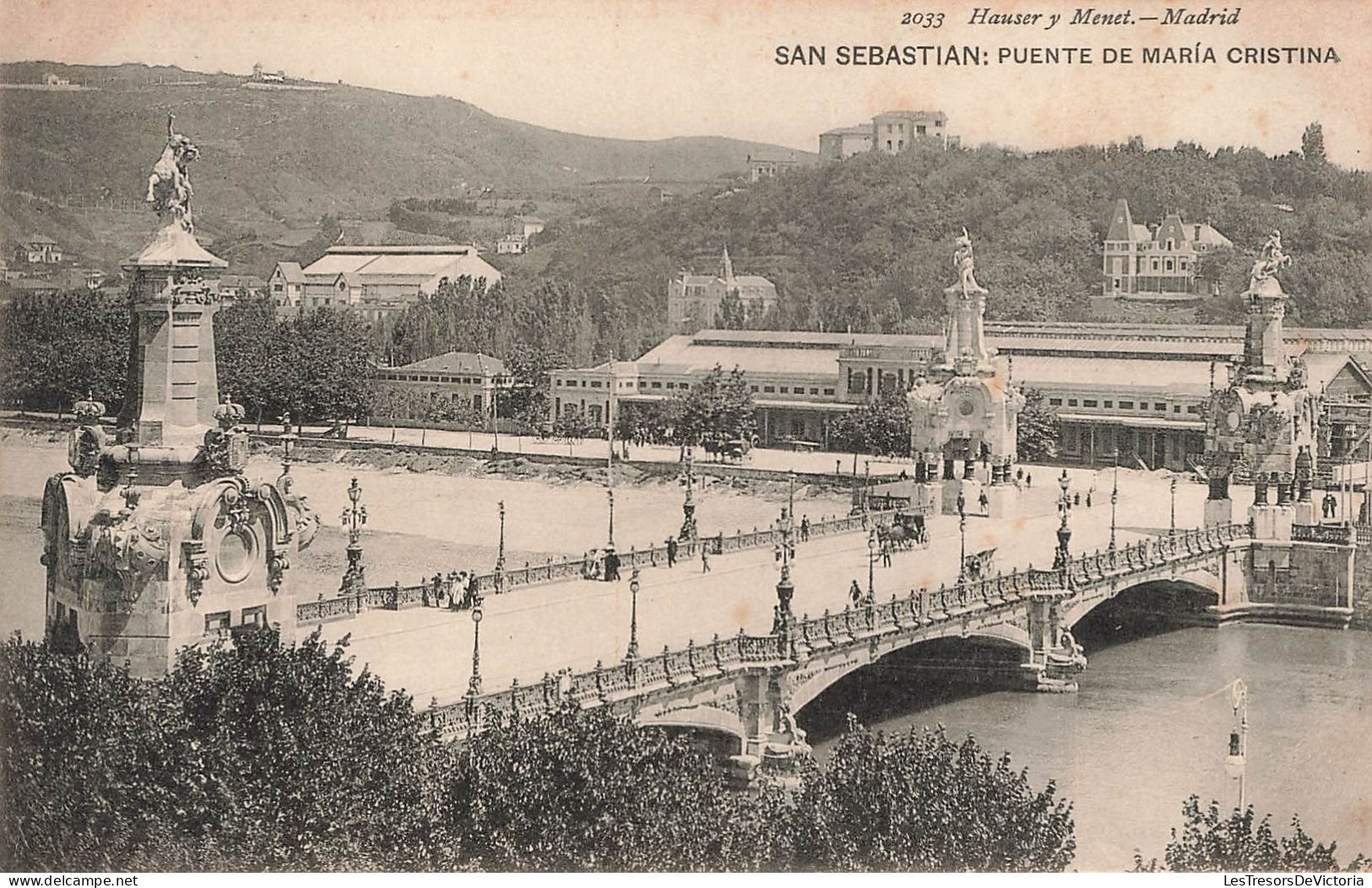 ESPAGNE - San Sebastian - Puente De Maria Cristina - Carte Postale Ancienne - Guipúzcoa (San Sebastián)