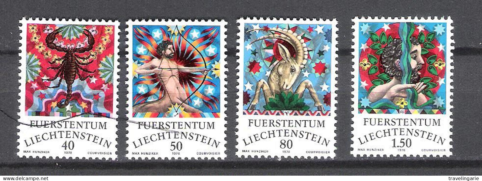 Liechtenstein 1978 Constellations, Signs Of The Zodiac (III) MNH ** - Astrologie
