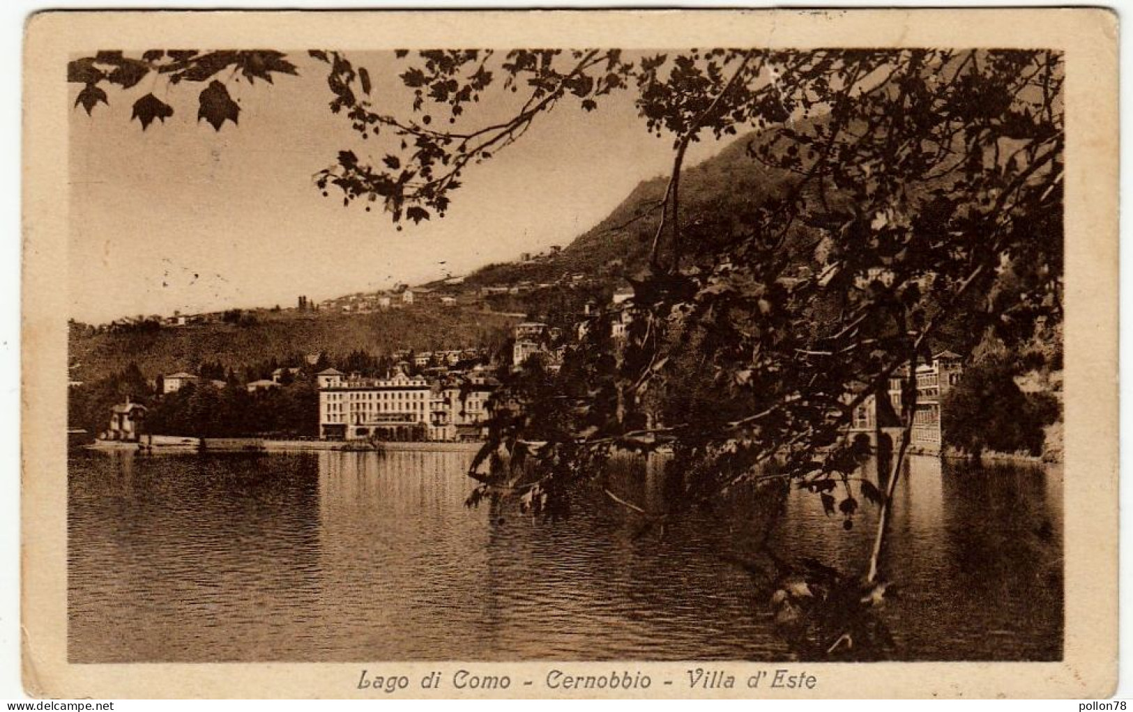 LAGO DI COMO - CERNOBBIO - VILLA D'ESTE - 1920 - Vedi Retro - Formato Piccolo - Como