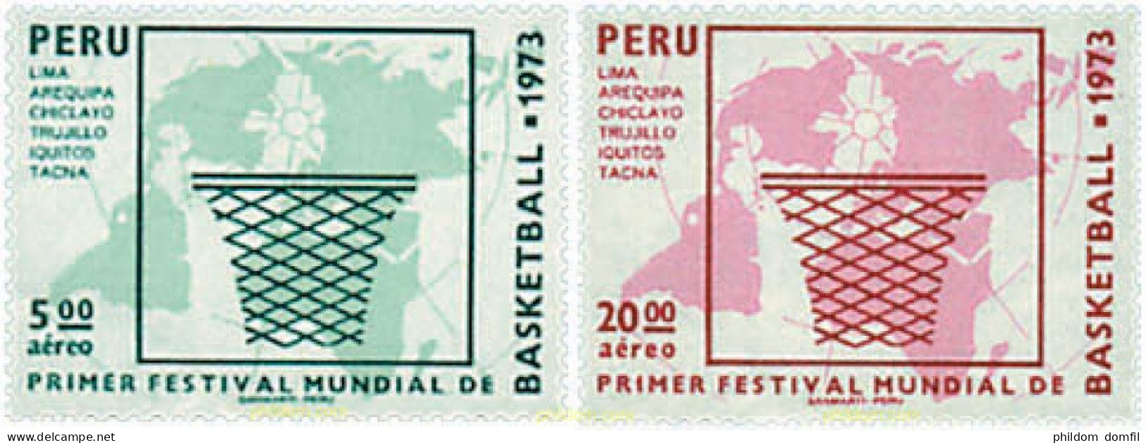 52508 MNH PERU 1973 1 TORNEO MUNDIAL DE BALONCESTO EN PERU - Pérou