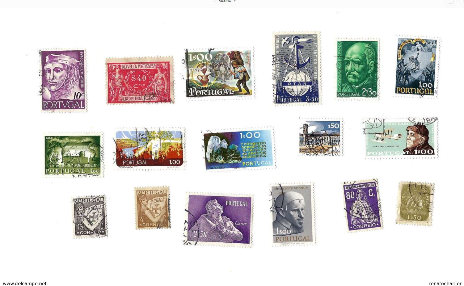 Collection De 80 Timbres  Oblitérés. - Collections