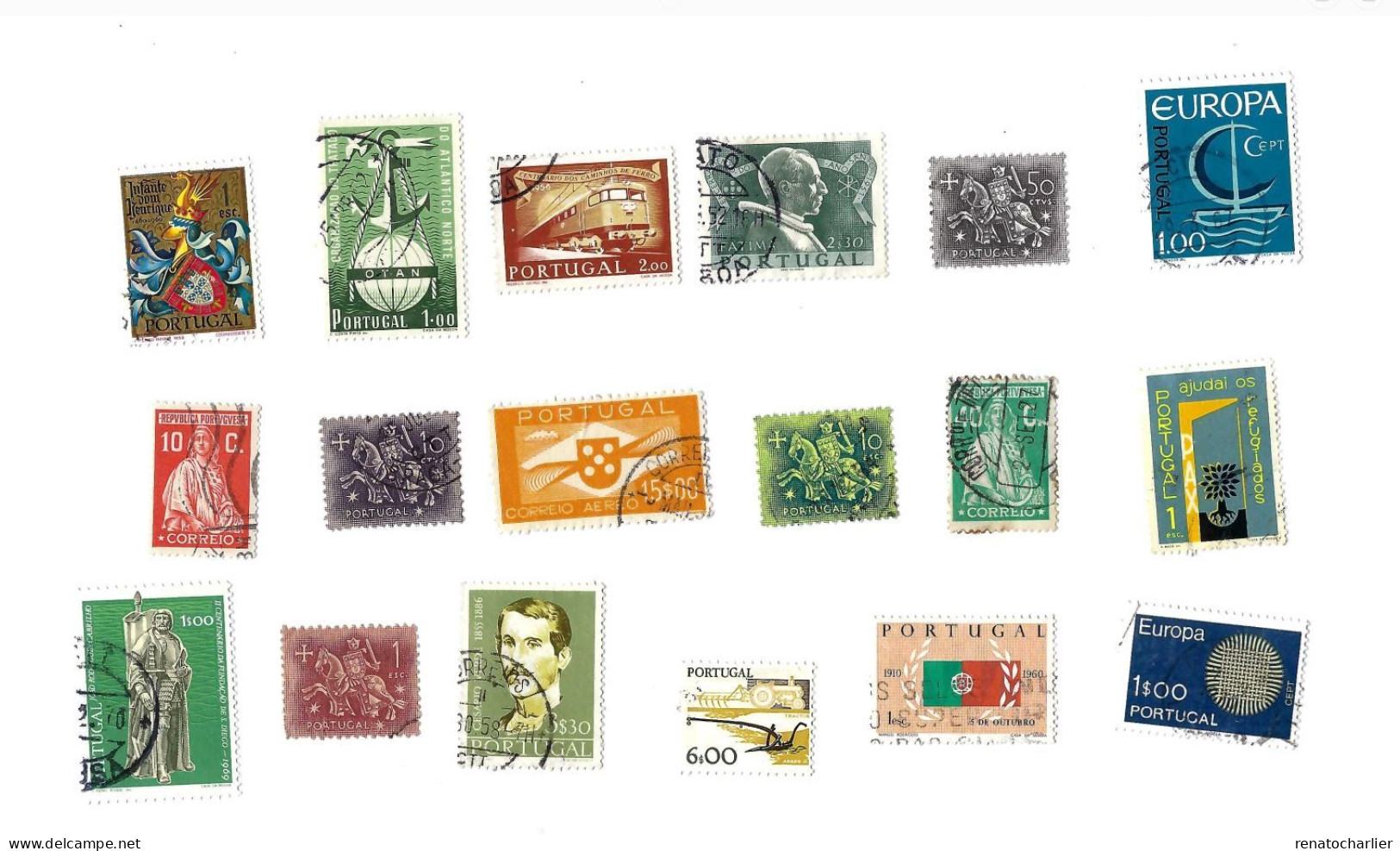 Collection De 80 Timbres  Oblitérés. - Collections