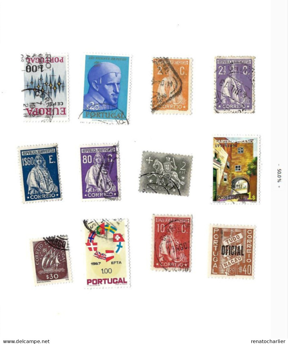 Collection De 80 Timbres  Oblitérés. - Verzamelingen