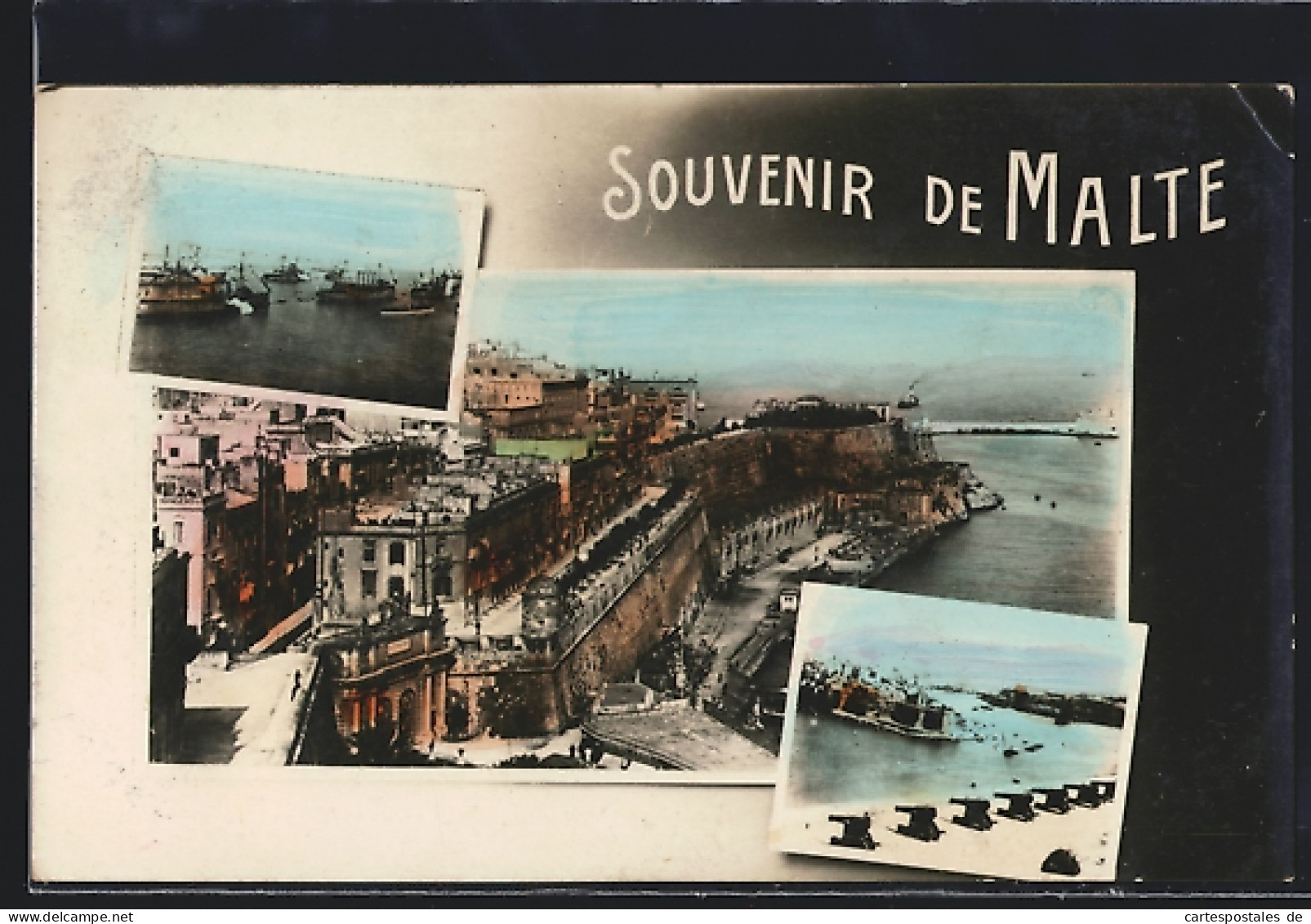 AK Malta, Küstenansicht Und Hafenpanorama  - Malte