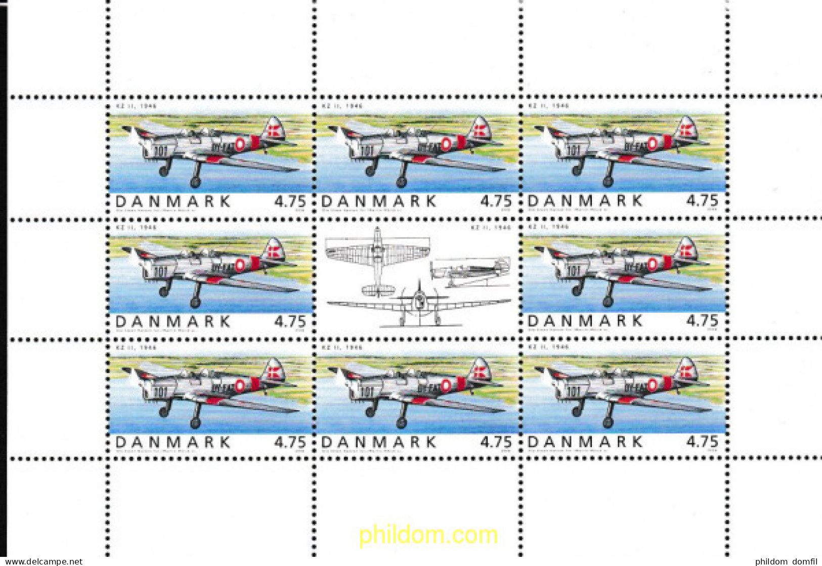 607779 MNH DINAMARCA 2006 AVIONES - Unused Stamps