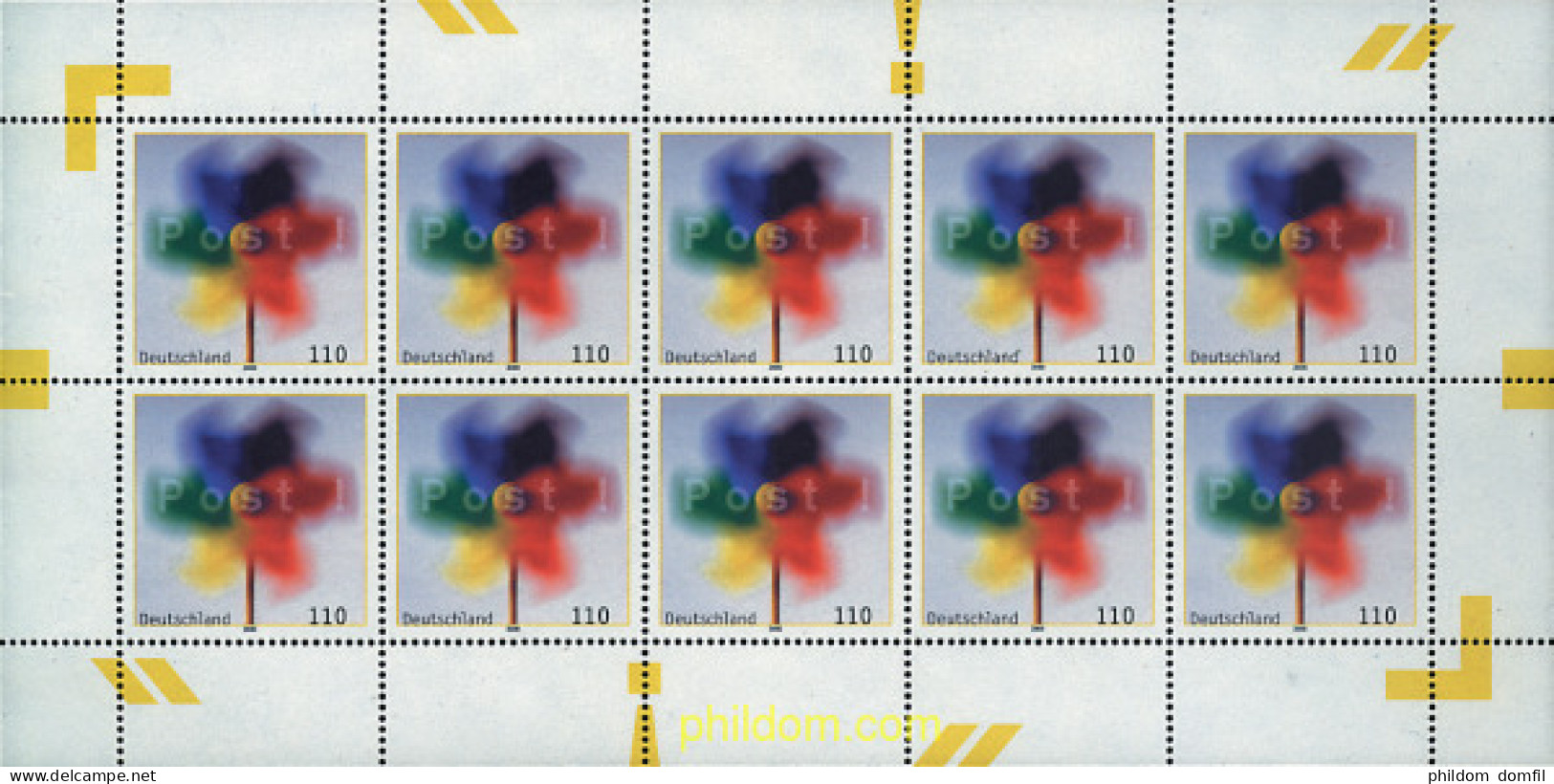 9924 MNH ALEMANIA FEDERAL 2000 SELLOS DE MENSAJES - Unused Stamps