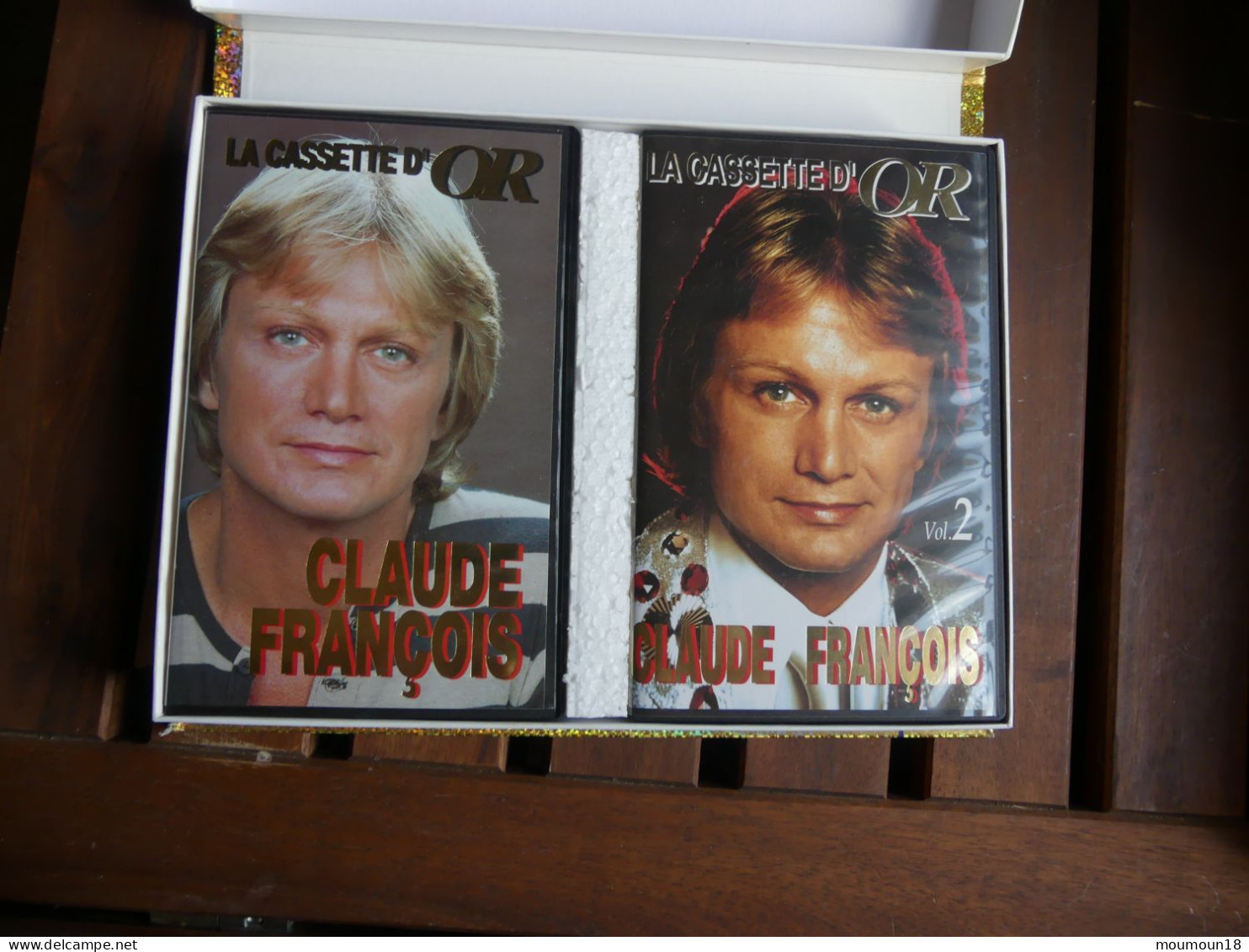 Coffret 2 Vidéo-cassettes VHS Secam Claude François Le Coffret D'or - Andere & Zonder Classificatie