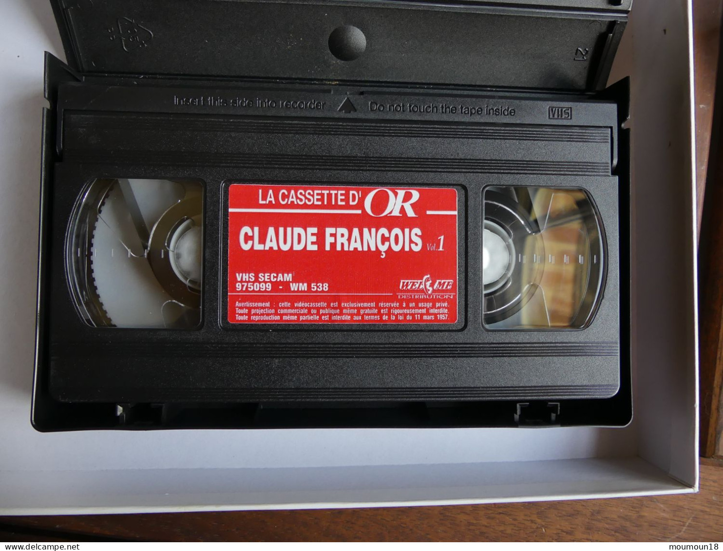 Coffret 2 Vidéo-cassettes VHS Secam Claude François Le Coffret d'or
