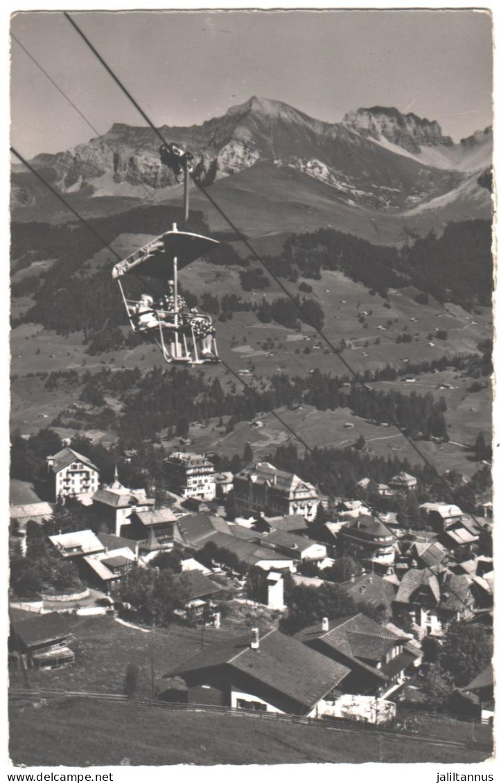 Switzerland Postcard With Stamps 1953 - Sonstige & Ohne Zuordnung