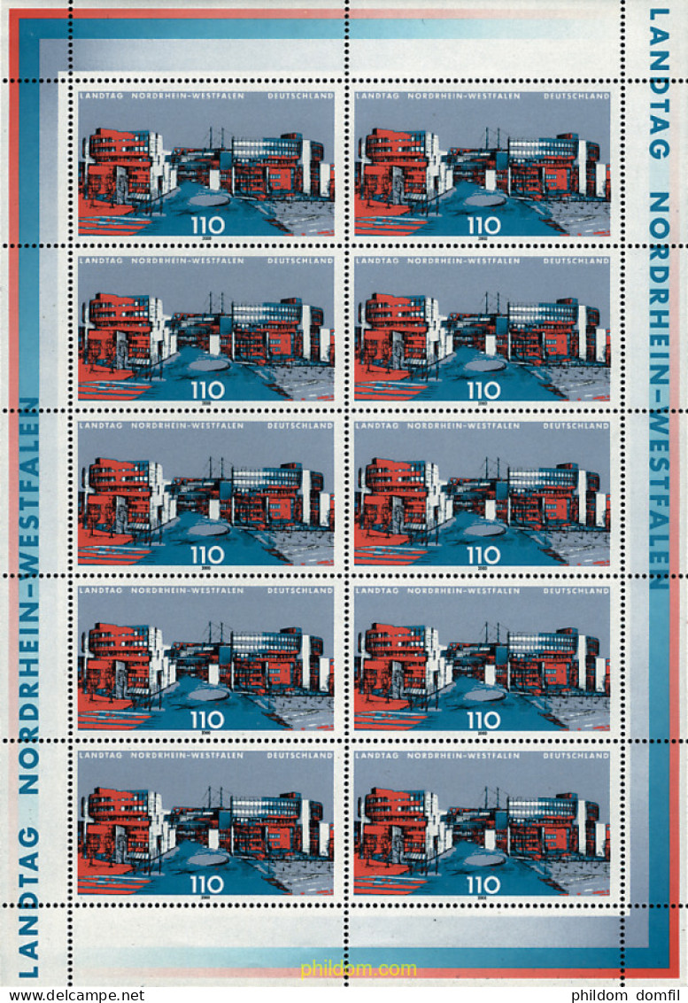 9932 MNH ALEMANIA FEDERAL 2000 EDIFICIOS DE PARLAMENTOS - Nuovi