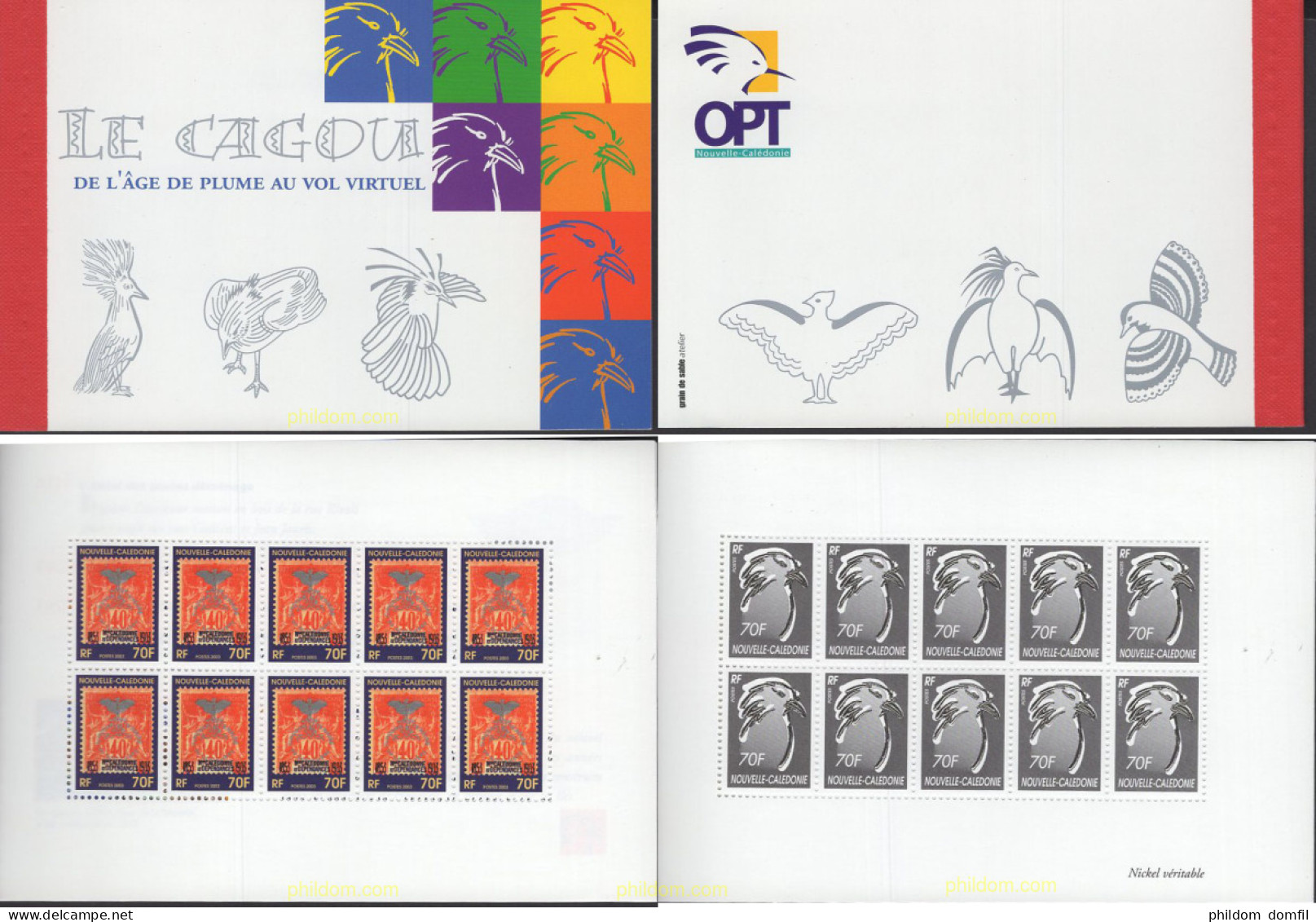 662780 MNH NUEVA CALEDONIA 2003 CENTENARIO DEL PRIMER CAGOU EN UN SELLO - Unused Stamps