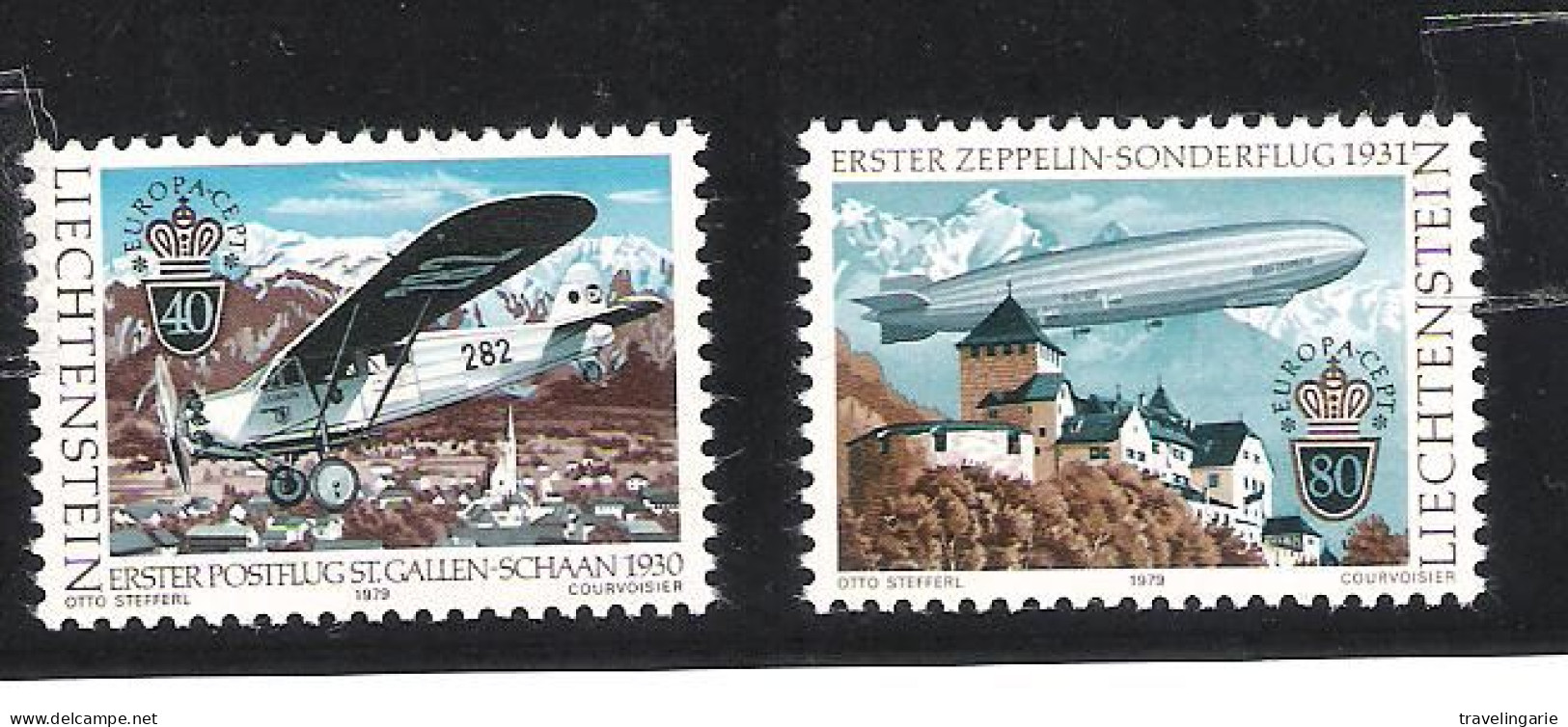 Liechtenstein 1979 Europa Cept, Areoplanes ** MNH - Unused Stamps