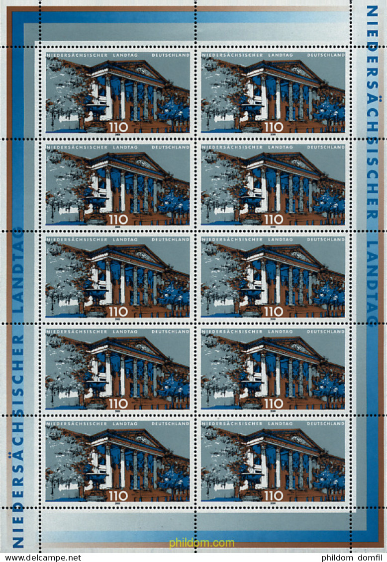 9925 MNH ALEMANIA FEDERAL 2000 EDIFICIOS DE PARLAMENTOS - Unused Stamps
