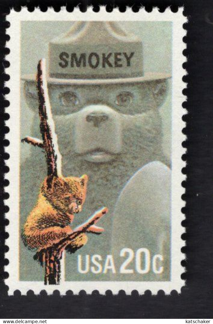 1003806070 1984 SCOTT 2096 (XX) POSTFRIS MINT NEVER HINGED  - SMOKEY BEAR - Unused Stamps