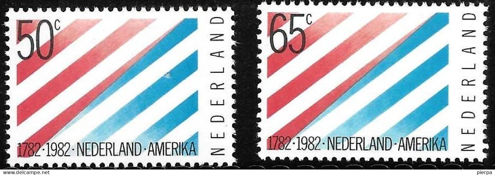 OLANDA - 1982 - 200° RELAZIONI CON U.S.A. - SERIE 2 VALORI - NUOVA MNH  (YVERT 1177/8 - MICHEL 1207\8) - Unused Stamps
