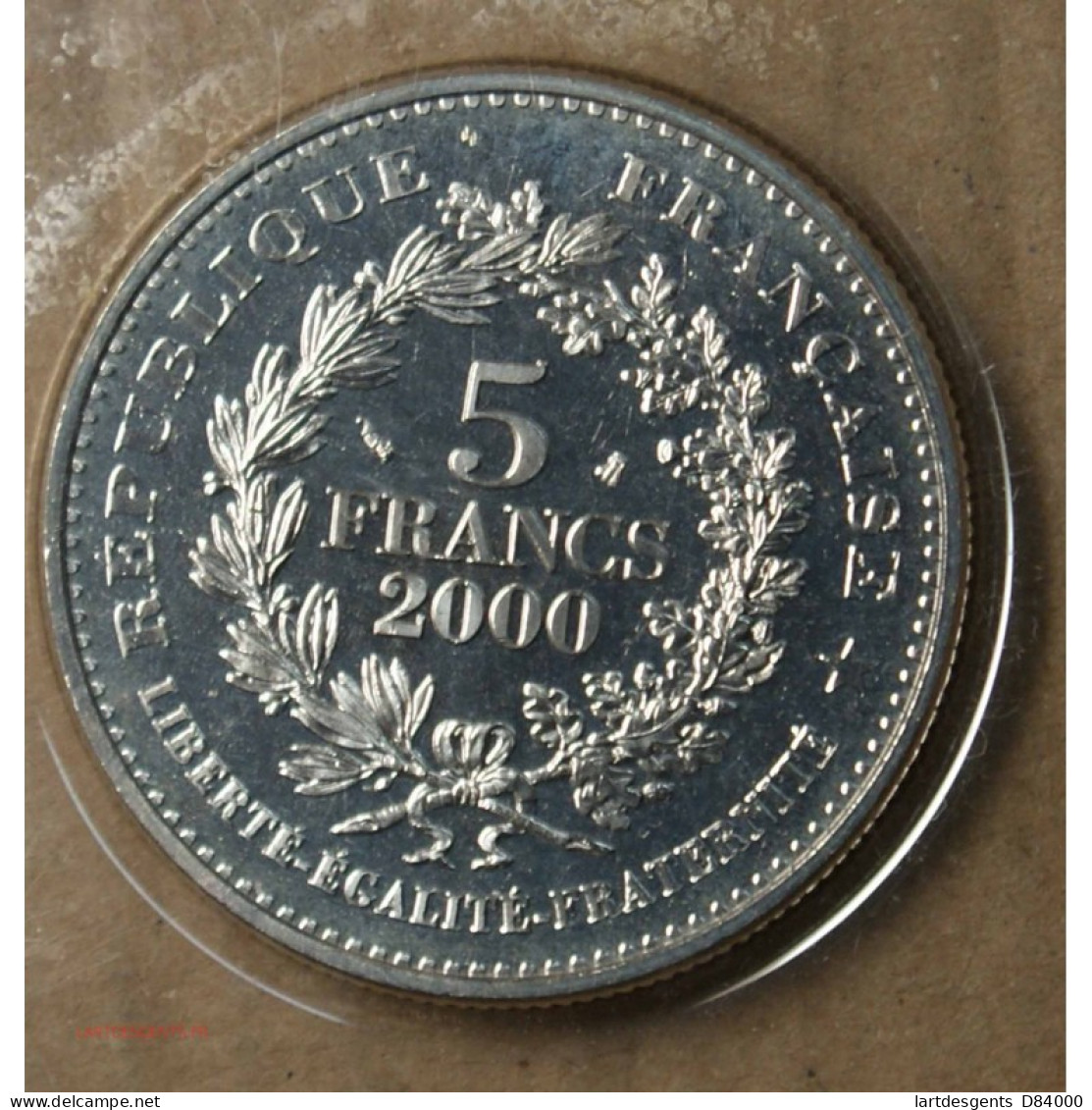 FRANCE, 5 Francs 2000 Statère De PARISII FDC. Lartdesgents.fr - 1/4 Franc