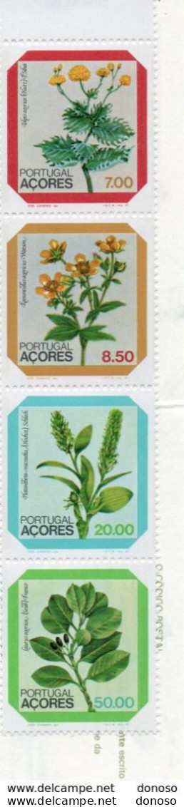 ACORES 1981 FLEURS Yvert CARNET C 334, Michel 345-348 NEUF** MNH Cote Yv 11 Euros - Azores