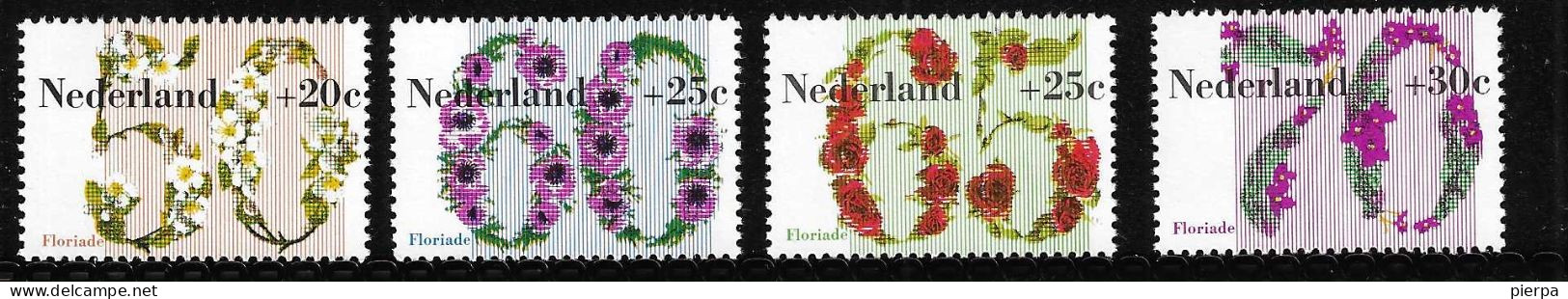 OLANDA - 1982 - FLORIADE - SERIE 4VALORI - NUOVA MNH  (YVERT 1173\6 - MICHEL 1203\6) - Neufs