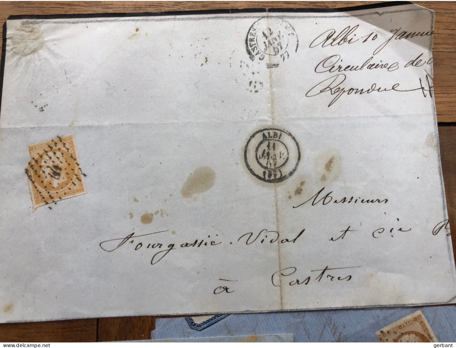 Napoléon Lll No 13 / 5 Devants Lettres - 1853-1860 Napoleone III