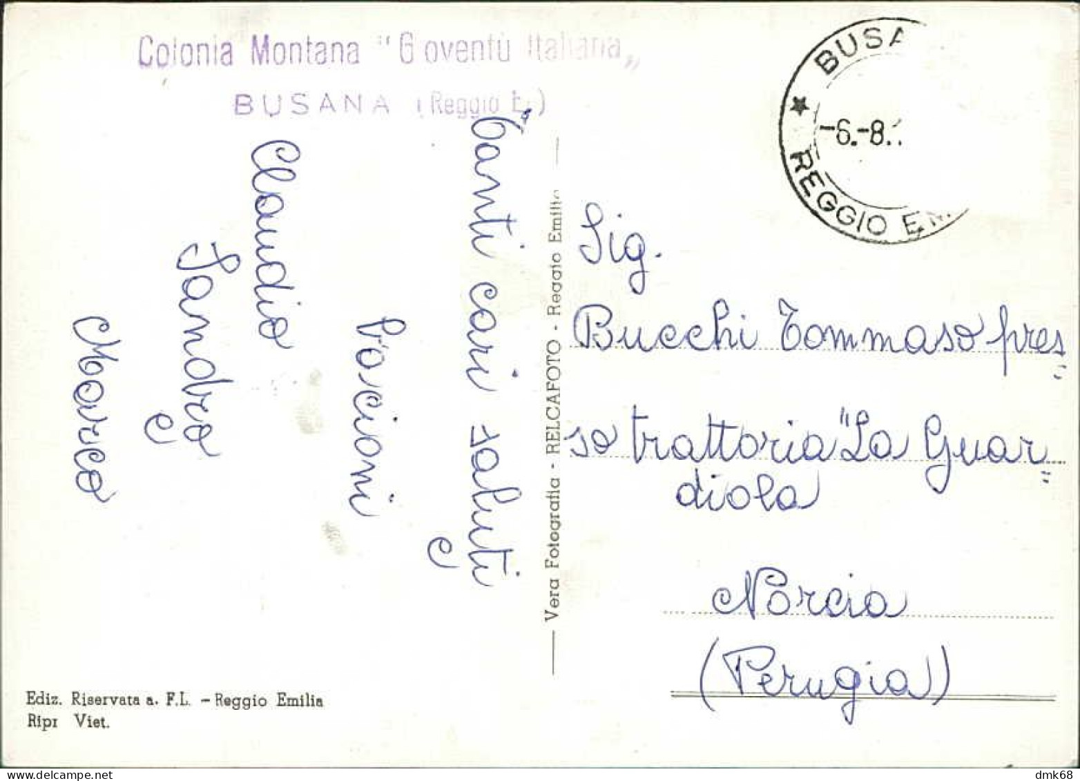 BUSANA ( REGGIO EMILIA ) SALUTI / VEDUTINE - EDIZIONE FL - SPEDITA - 1960s (20630) - Reggio Nell'Emilia