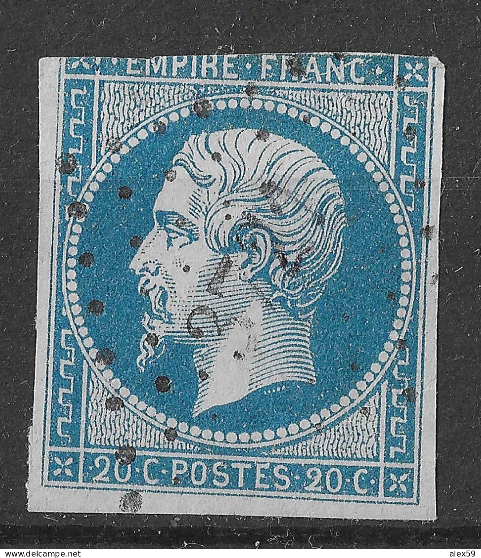 Lot N°54 N°14, Oblitéré PC 3721 CONSTANTINE, Indice 5 - 1853-1860 Napoléon III