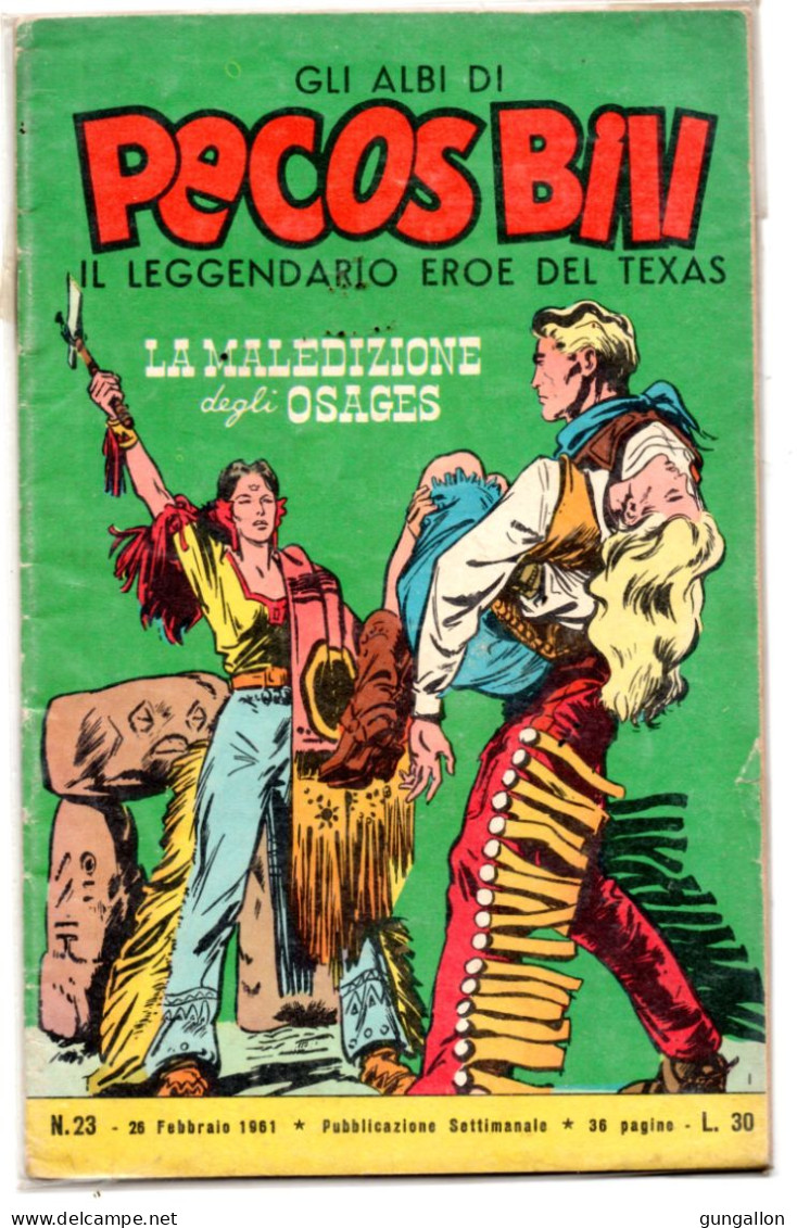 Albi  Di Pecos Bill (Mondadori 1961) N. 23 - Sonstige & Ohne Zuordnung