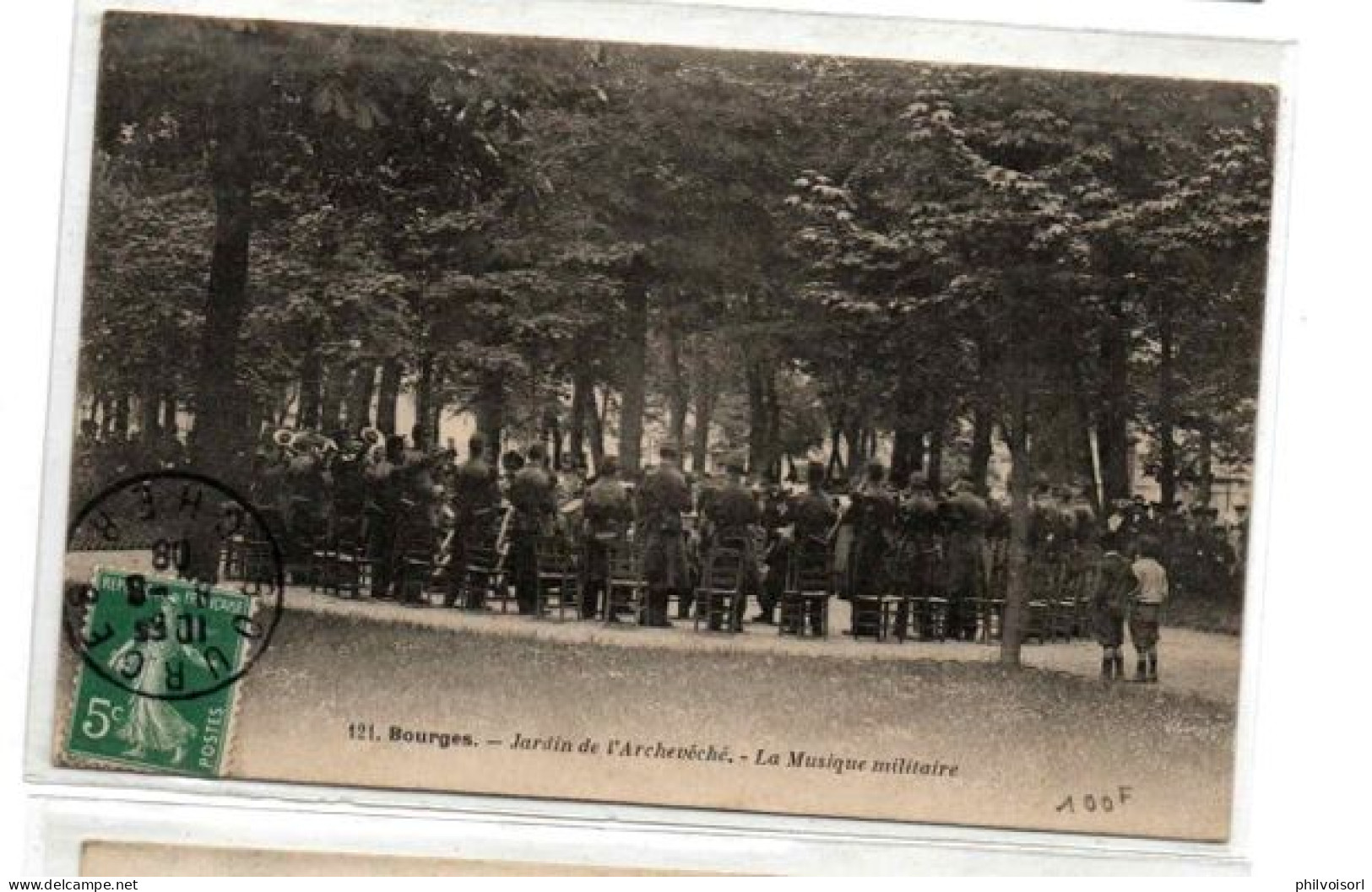 BOURGES JARDIN DE LARCHEVECHE MUSIQUE MUNICIPALE TRES ANIMEE - Bourges