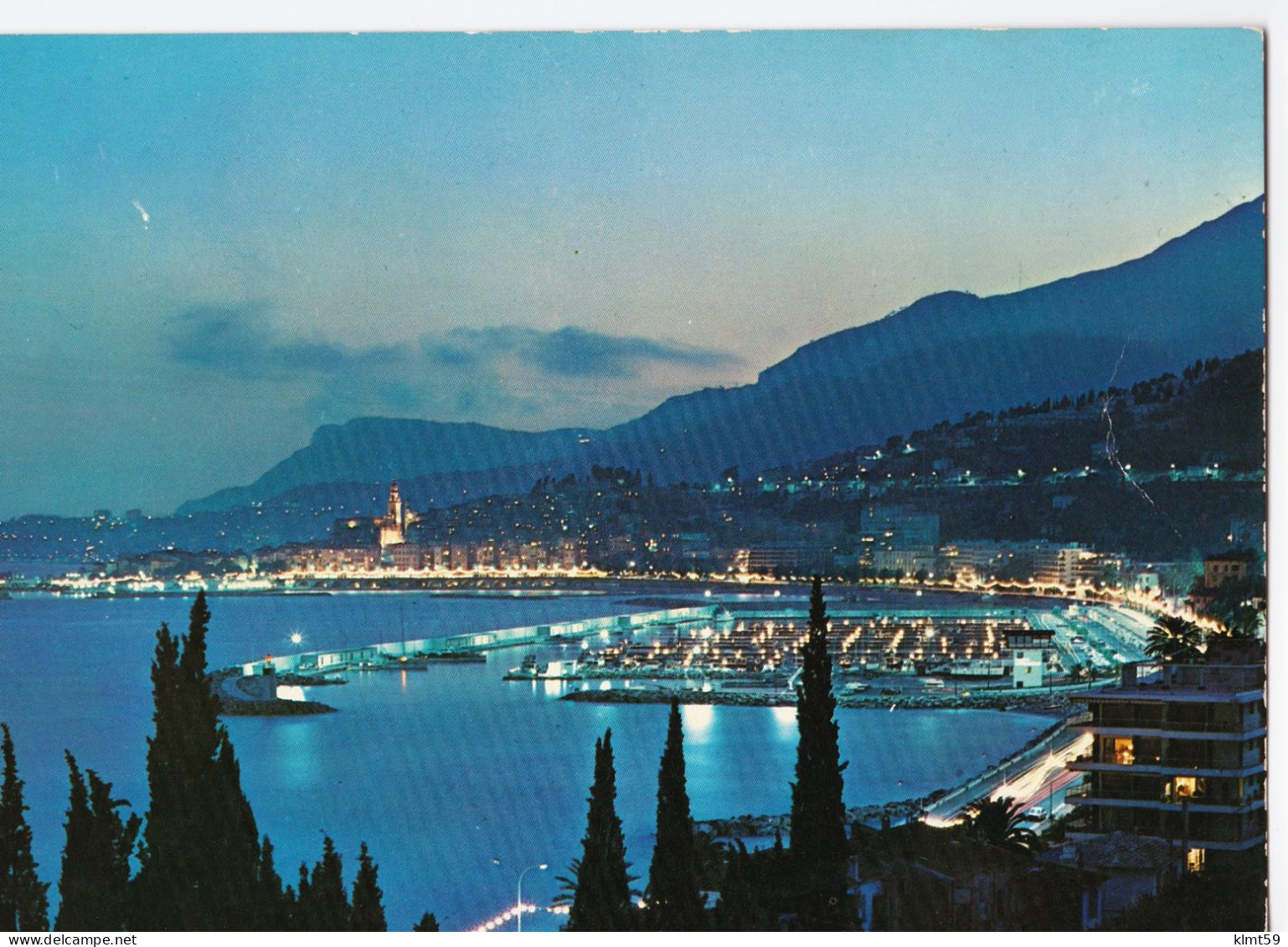 Menton - Vue Générale La Nuit - Menton