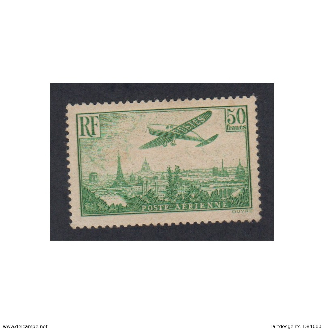 Timbre Poste Aérienne -  N°14 - 1936 - Neuf** - Cote 2000 Euros- Signé -lartdesgents.fr - 1927-1959 Mint/hinged