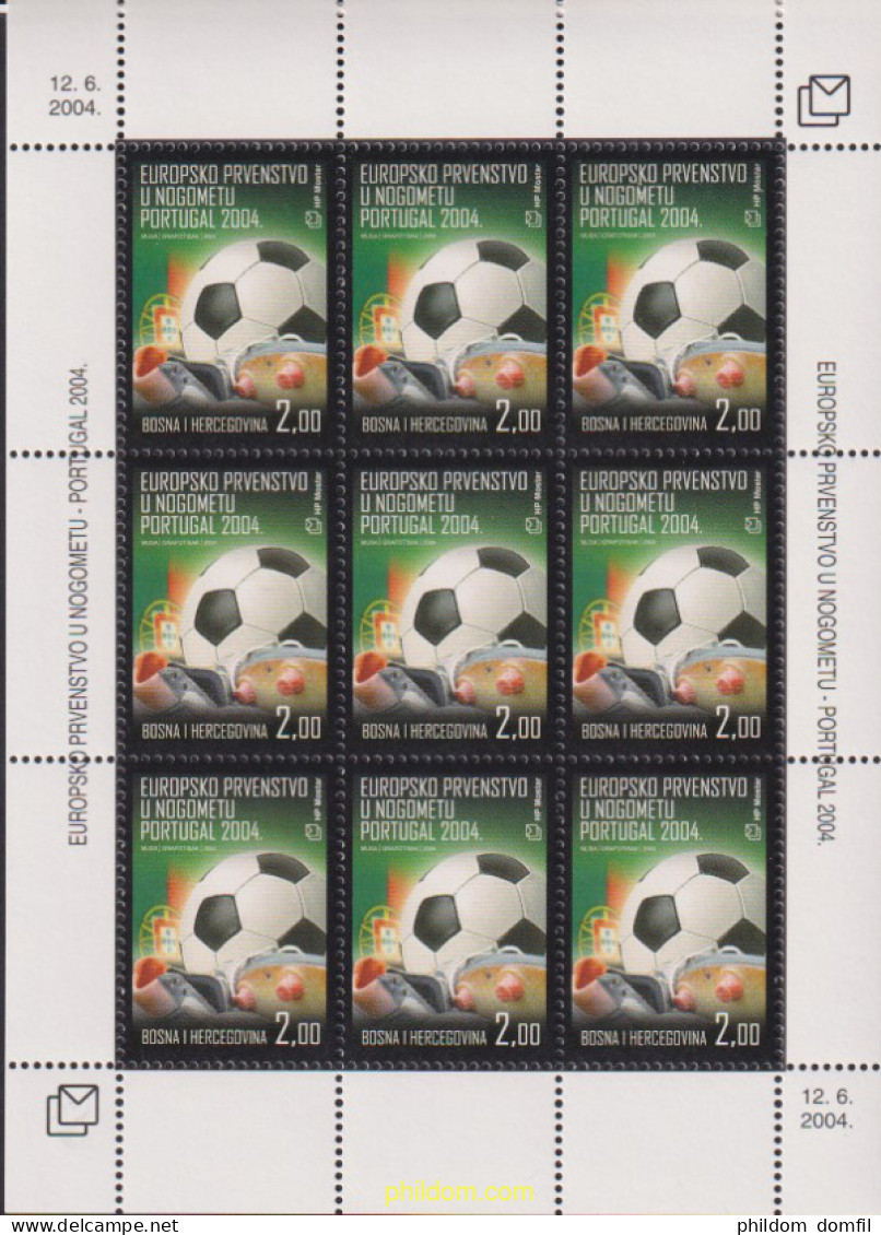 611896 MNH BOSNIA-HERZEGOVINA. Adm Croata 2004 CAMPEONATOS EUROPEOS DE FUTBOL - Bosnien-Herzegowina