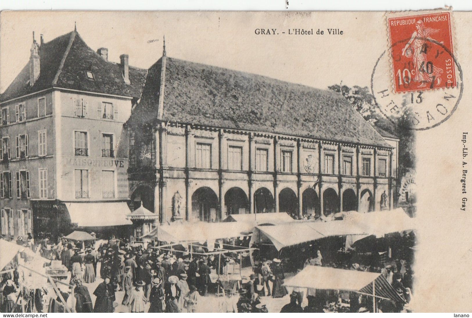 70 GRAY L'Hotel De Ville Marché - Gray