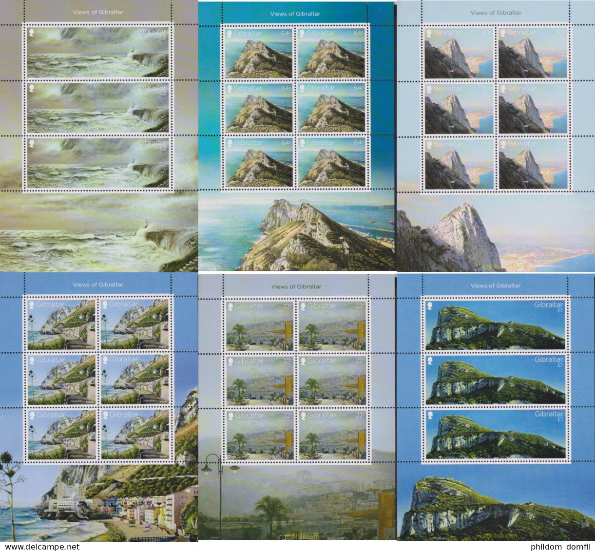 593309 MNH GIBRALTAR 2018 VISTAS DE LA ROCA - Gibraltar