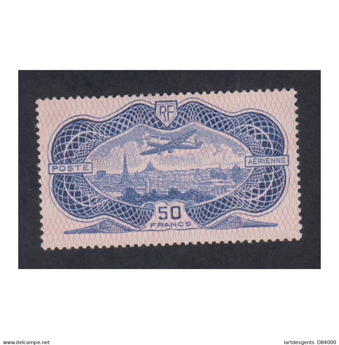 Timbre Poste Aérienne N°15 - Neuf* - Signé - Cote 800€ - Lartdesgents - 1927-1959 Nuevos
