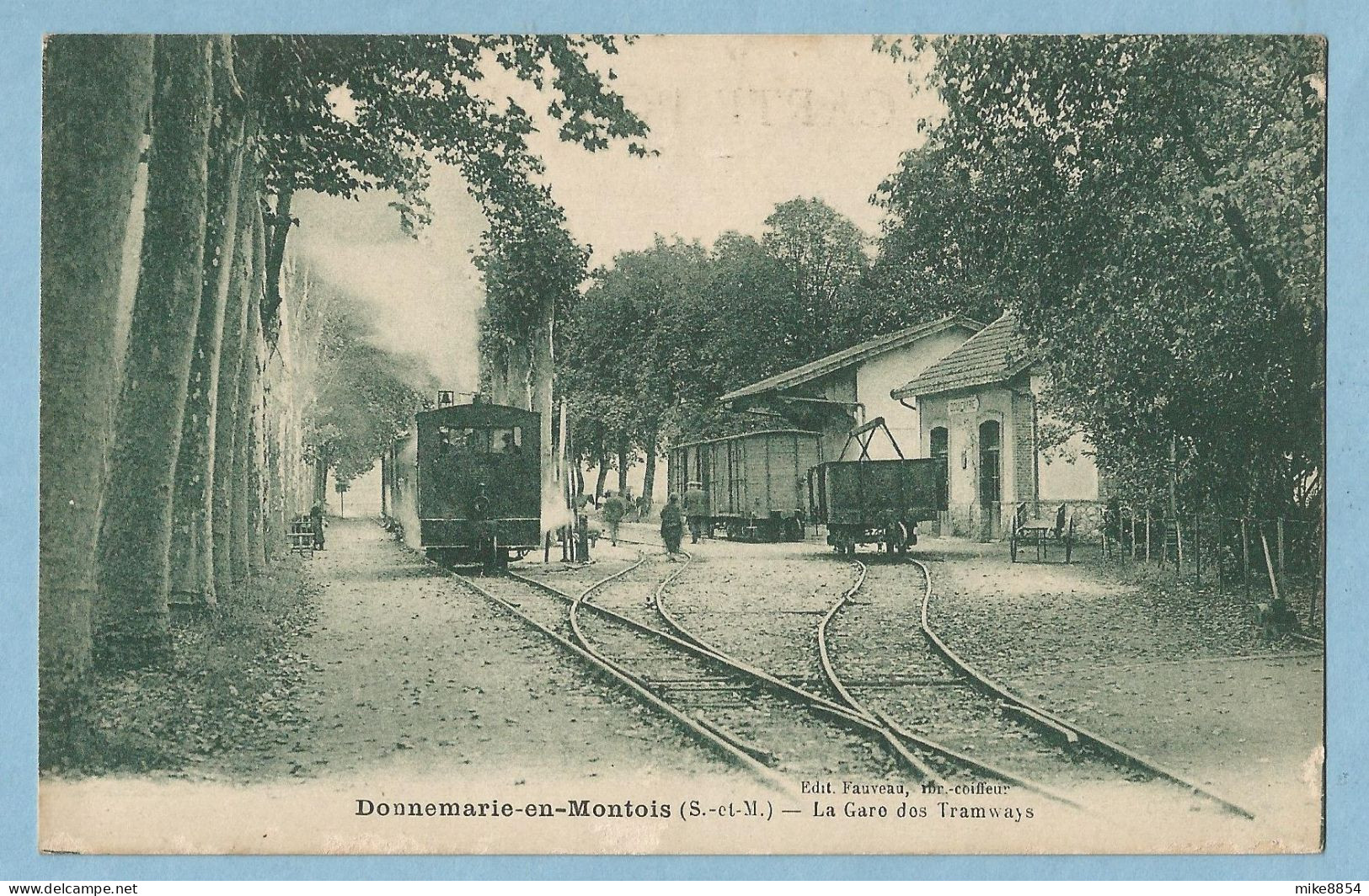 F0358  CPA   DONNEMARIE-en-MONTOIS (Seine Et Marne)  La Gare Des Tramways   +++++++++++++++++ - Donnemarie Dontilly