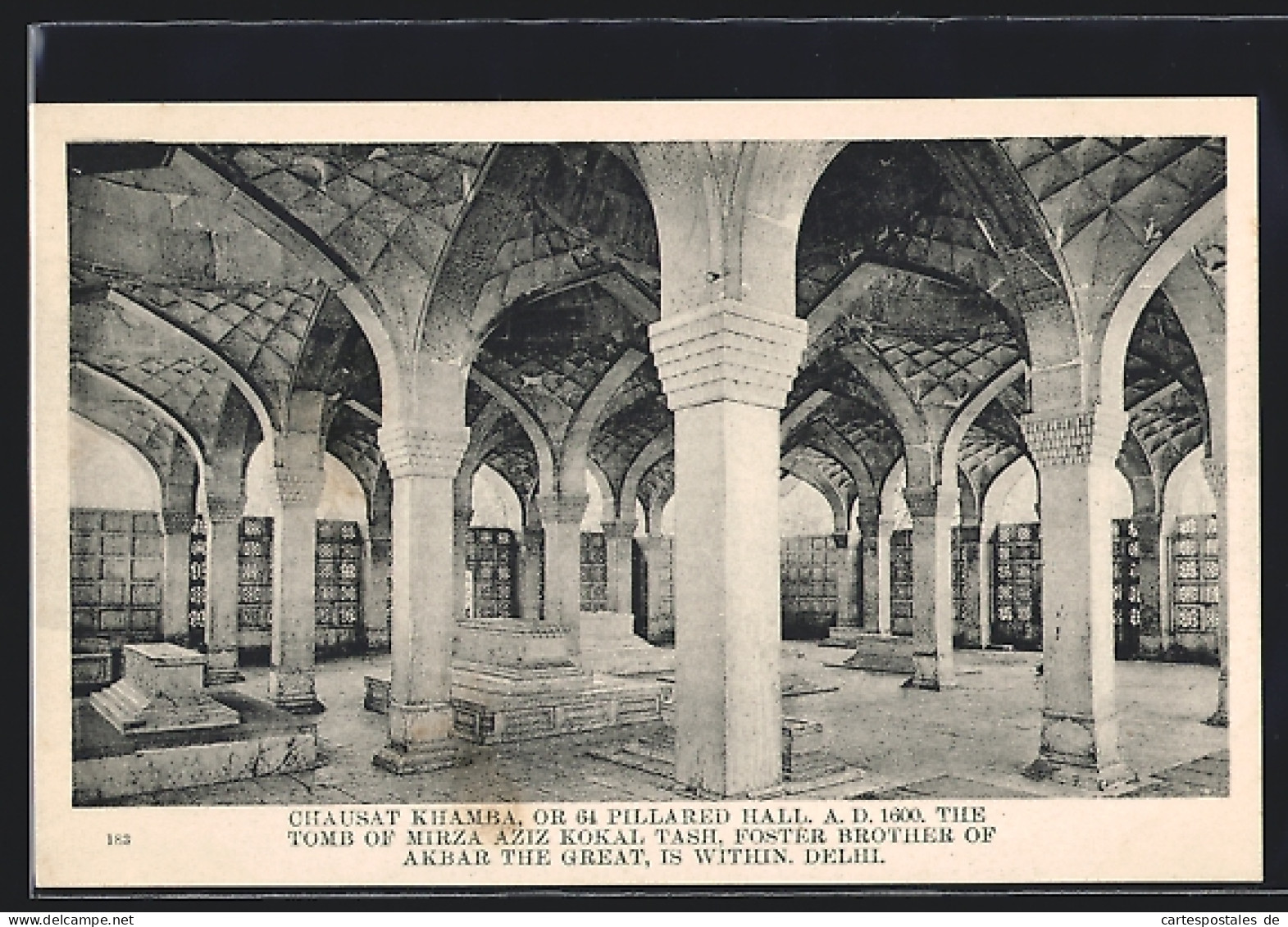 AK Delhi, Chausat Khamba, Pillared Hall, Tomb Of Mirza Aziz Kokal  - Inde