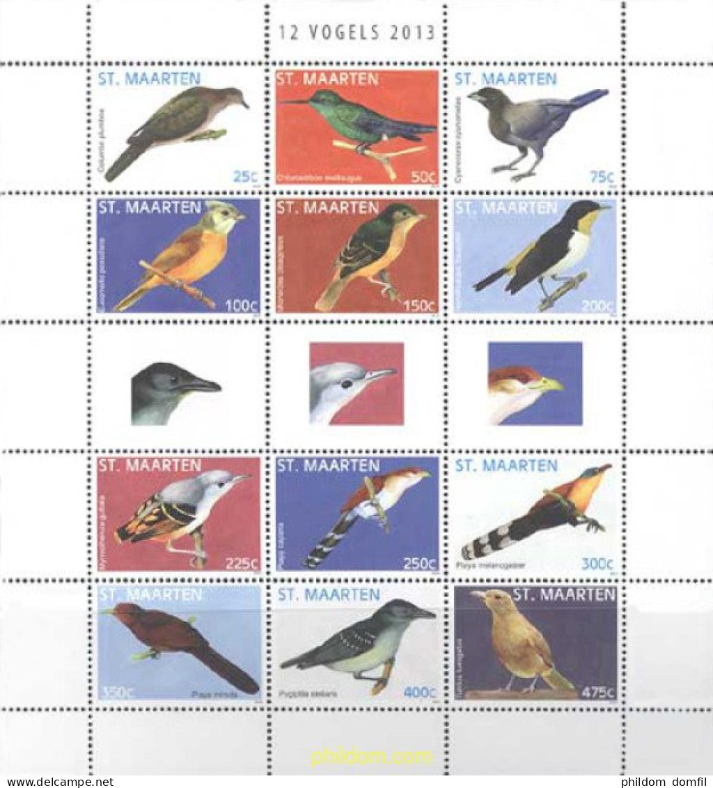 346528 MNH SAN MARTIN 2013 PAJAROS - Curaçao, Antilles Neérlandaises, Aruba