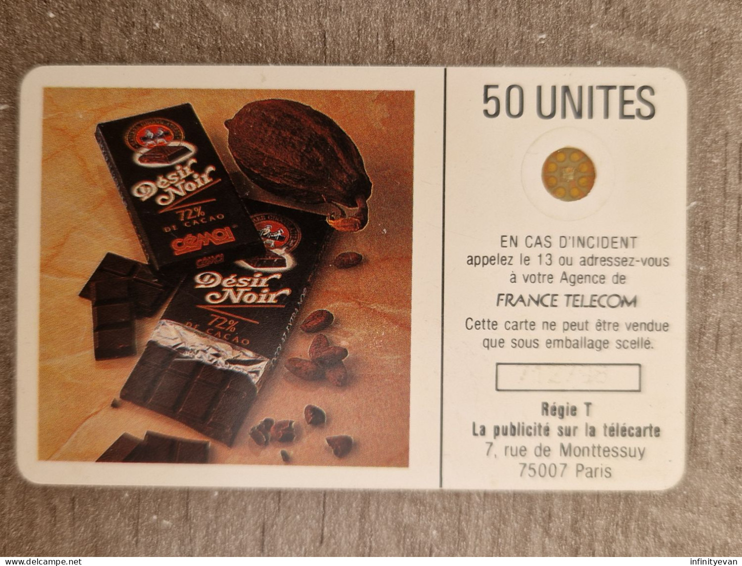 D167 - CHOCOLAT CEMOI 1 - 1000EX - RRR - Phonecards: Private Use