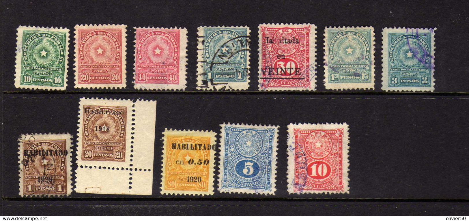 Paraguay - (1879-1925) - Lion - Etoile - Obliteres - Quelques Neufs*  - 46 Val. - Paraguay