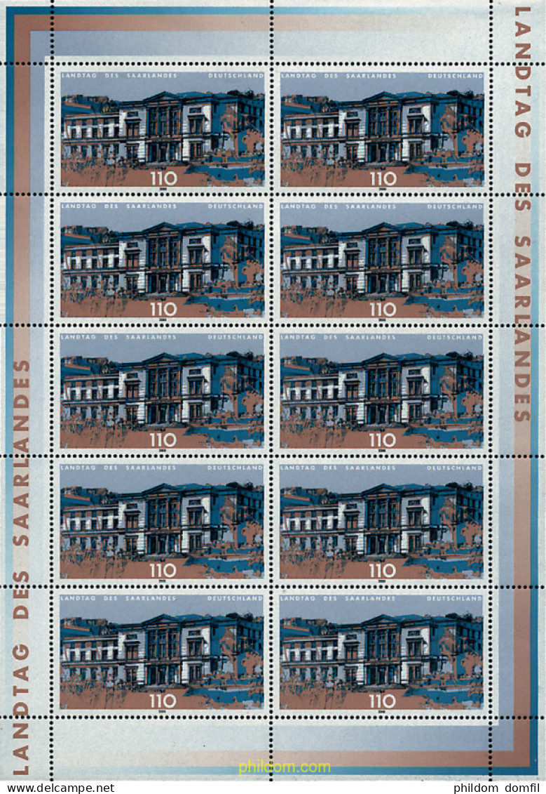 9225 MNH ALEMANIA FEDERAL 2000 EDIFICIOS DE PARLAMENTOS - Ungebraucht