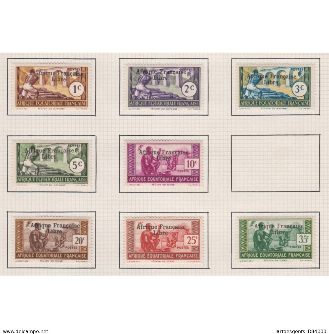 Série De 15 Timbres Colonies AEF Année 1941 N°156 à N°164 Avec Ou Sans Variétés Neufs Lartdesgents - Covers & Documents