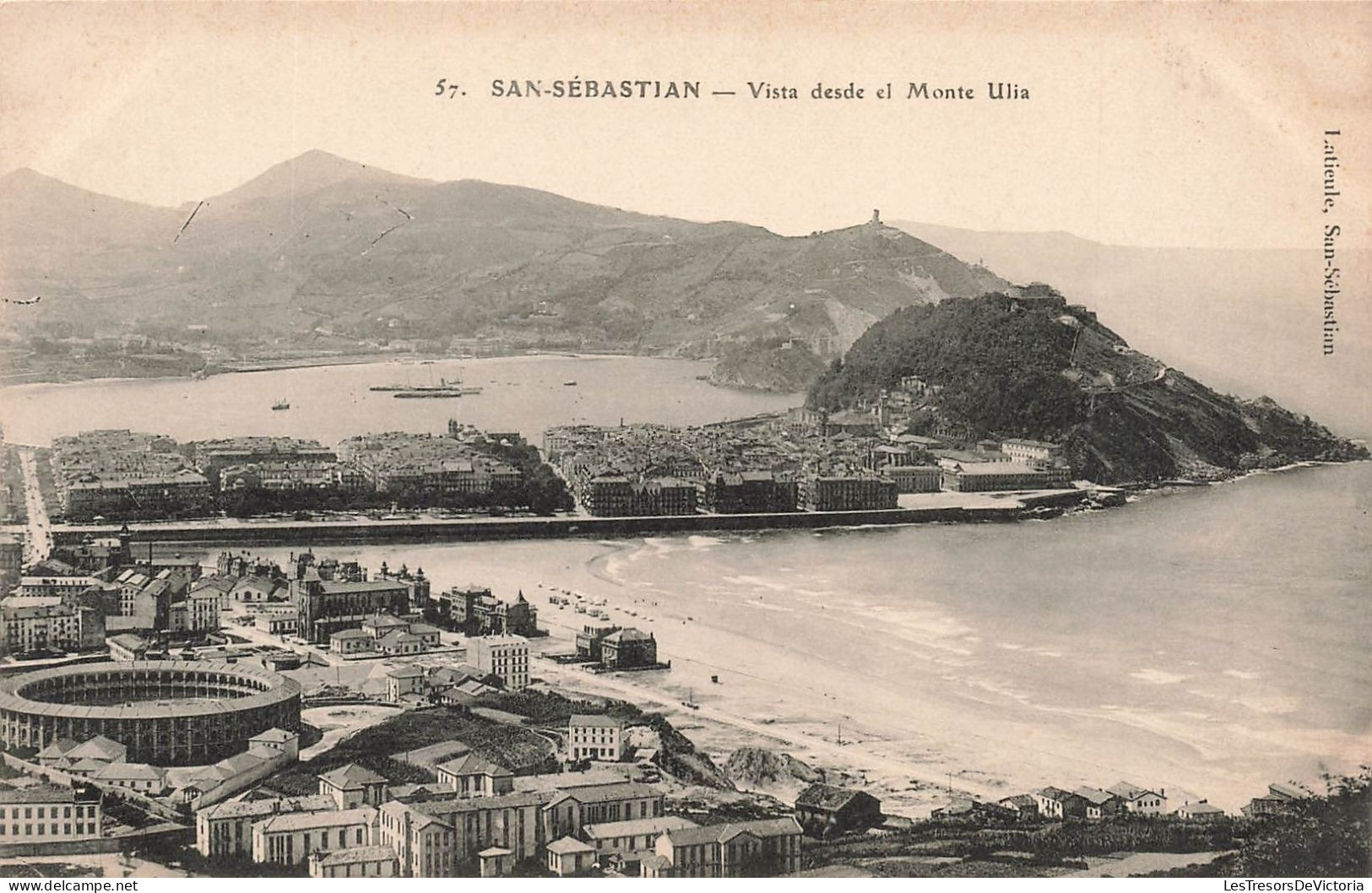 ESPAGNE - San Sebastian - Vista Desde El Monte Ulia - Carte Postale - Guipúzcoa (San Sebastián)