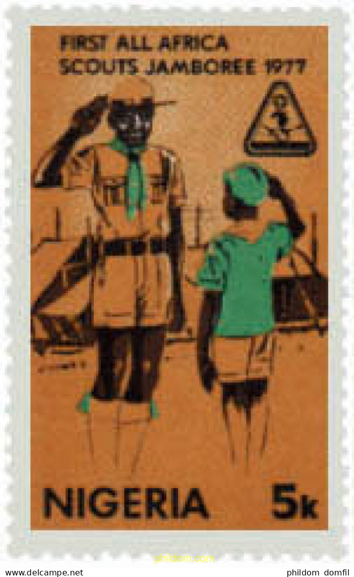 730004 MNH NIGERIA 1977 JAMBOREE AFRICANO - Nigeria (1961-...)
