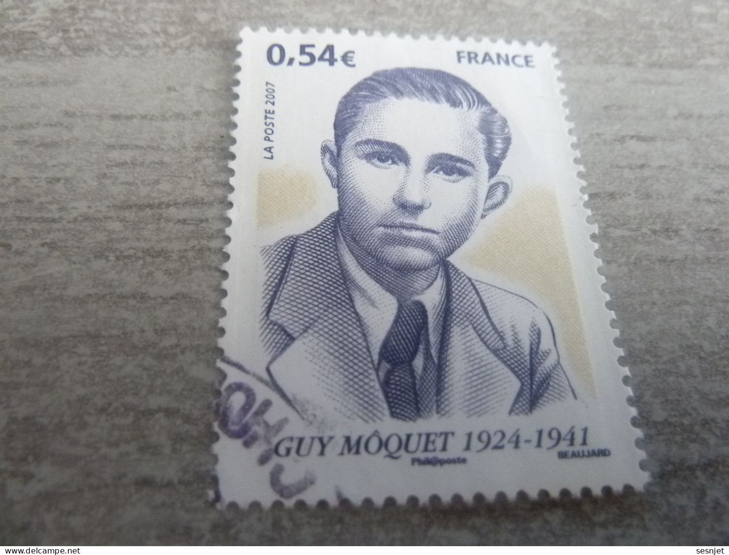 Guy Môquet (1924-1941) Résistant - 0.54 € - Yt 4107 - Multicolore - Oblitéré - Année 2007 - - Oblitérés