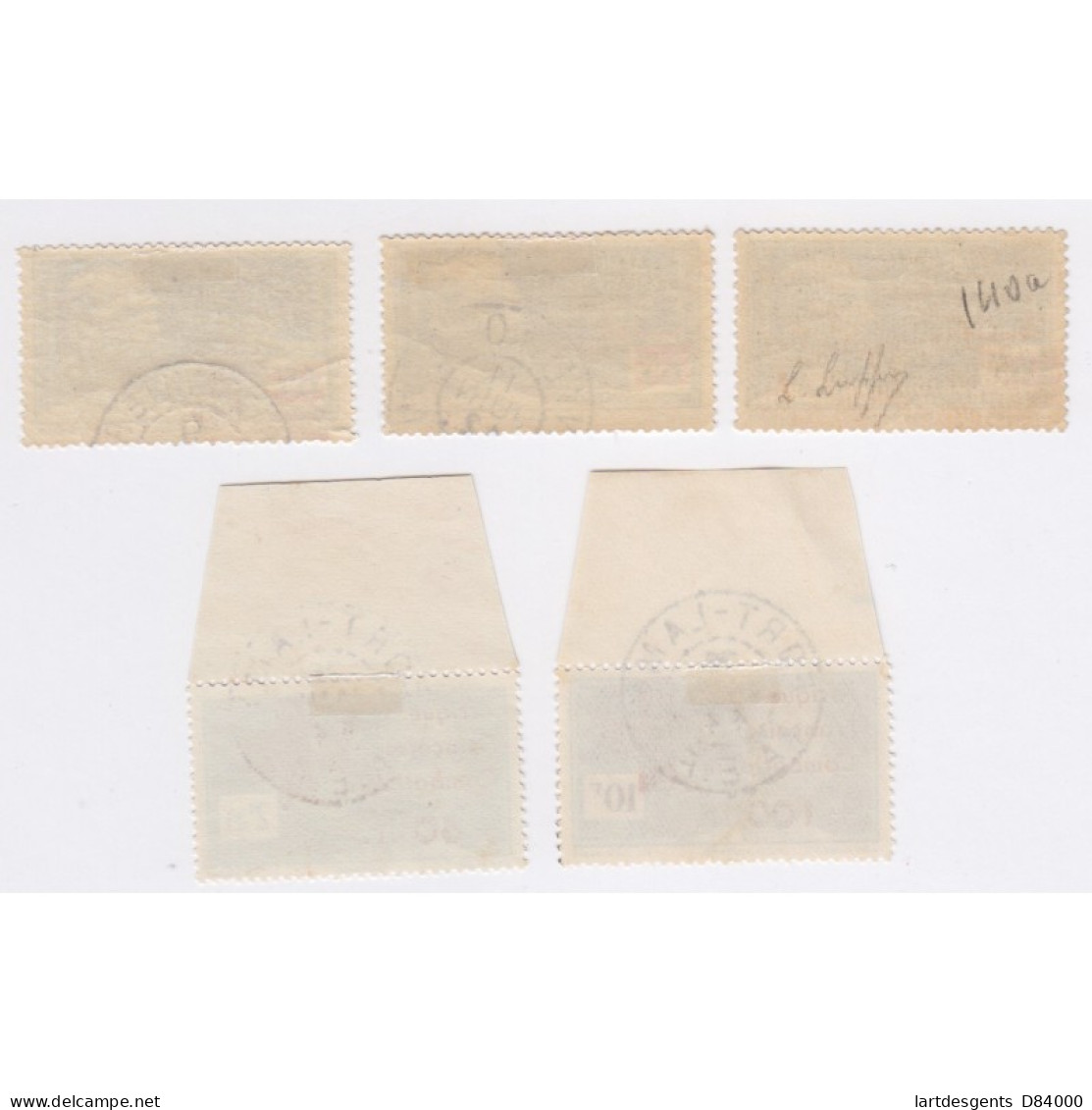 Colonies AEF Année 1940 -1943  N°140a - N°165 - N °166  Neufs - Oblitérés Lartdesgents - Lettres & Documents