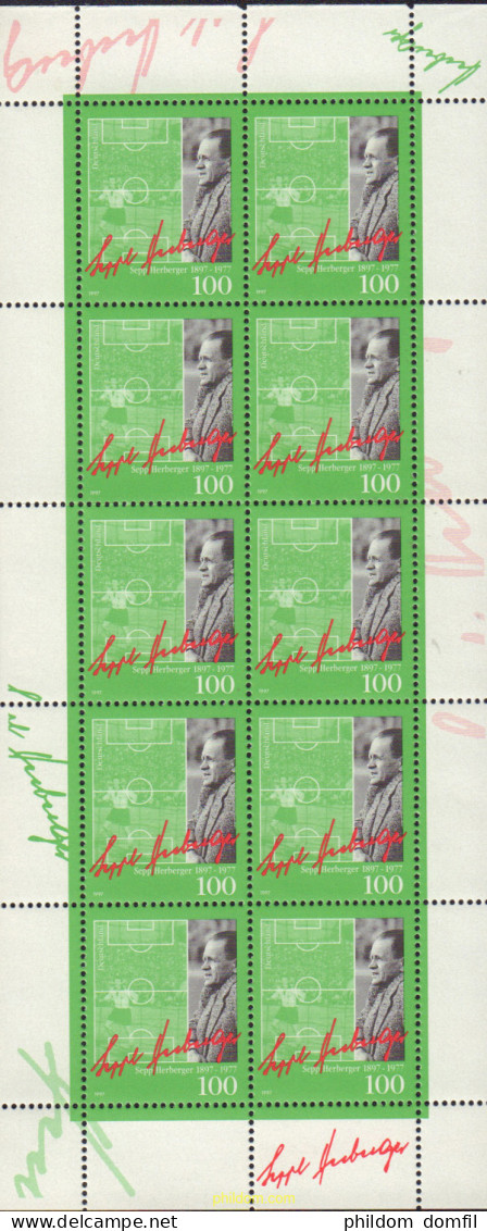 146576 MNH ALEMANIA FEDERAL 1997 SEPP HERBERGER. ENTRENADOR DE FUTBOL - Unused Stamps