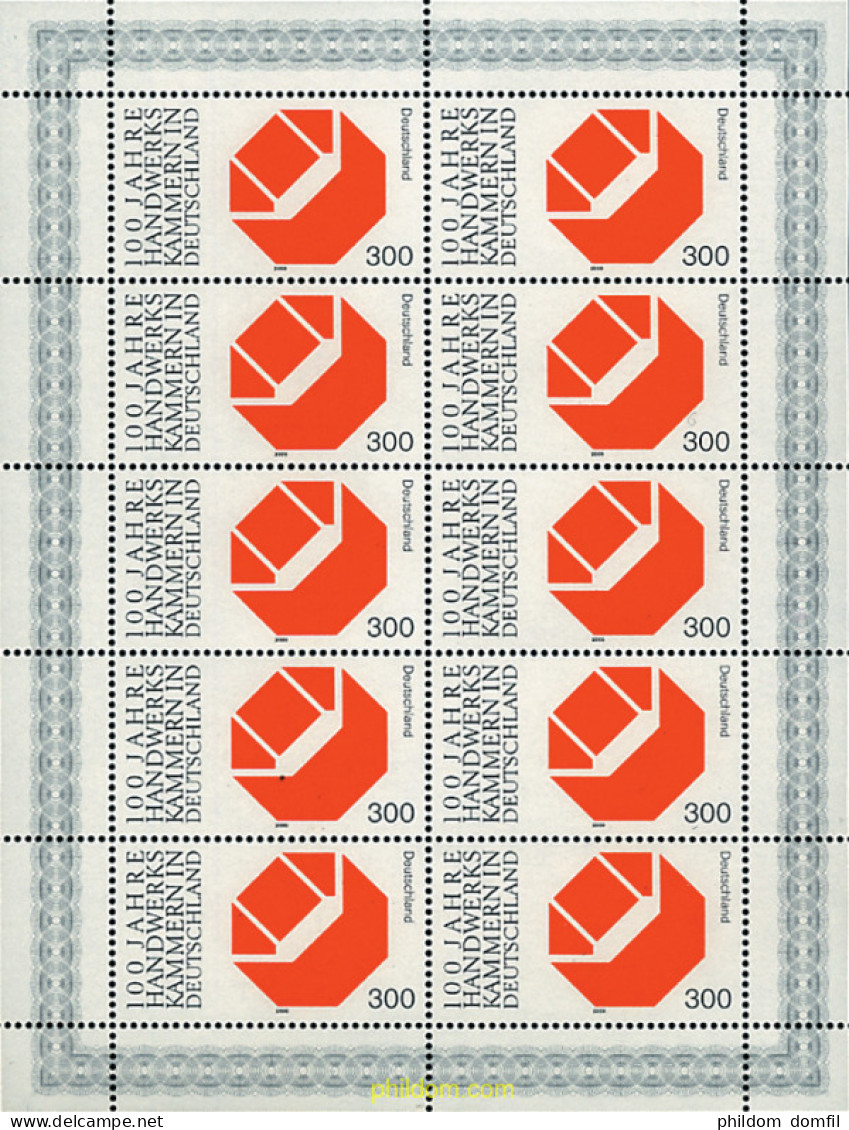 9883 MNH ALEMANIA FEDERAL 2000 CENTENARIO DE LAS CAMARAS DE OFICIOS - Unused Stamps